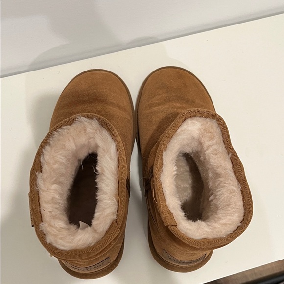 BearPaw Chestnut Suede Ankle Boots - Picture 3 of 7